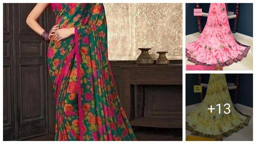 KANOODA Georgette Sarees