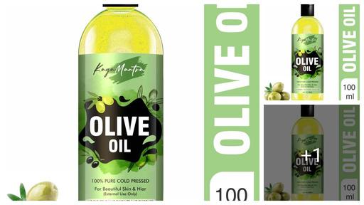 KAYAMANTRA Extra Virgin Olive Oil for Beautiful Skin, Hair, Face & Body Oil (100 ml) Olive Oils