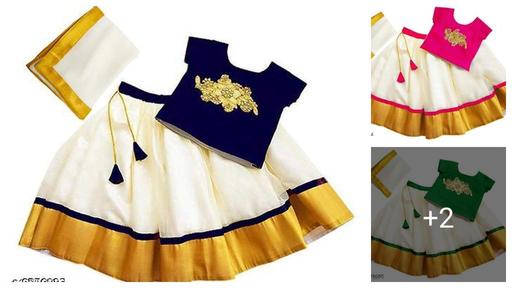 Traditional Girl's Lehenga Choli Dupatta