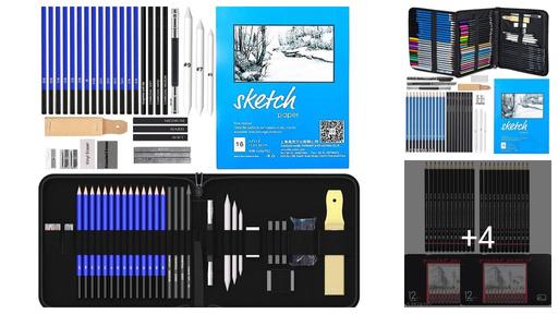 35 Pieces Drawing Kit Art Pencil Set Sketching Kit Professional Sketch Kit Drawing Pencils for Artists Kit