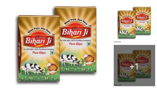 BRIJ GWALA Pure Desi COW Ghee - Desi Ghee with Rich Aroma -500ml TETRA-2