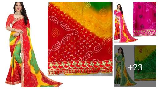 KANOODA Georgette Sarees