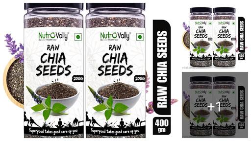 NutroVally | Chia Seeds | 200gm pack of 2 (400gm)